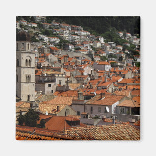 Europa, Kroatië. Middeleeuwse ommuurde stad van Magneet