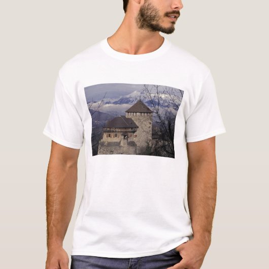 Europa, Liechtenstein, Vaduz. Vaduz-kasteel, T-shirt (Voorkant)