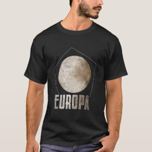 Europa Maan Jupiter Planeet Zonnestelsel Astronomi T-shirt