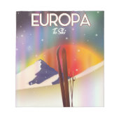Europa - maan van Jupiter ruimte kunst. Notitieblok (Voorkant)