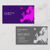 EUROPA Magenta - Dark Violet Visitekaartje (Voorkant / Achterkant)