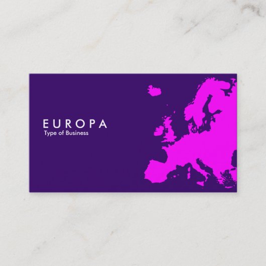 EUROPA Magenta - Dark Violet Visitekaartje (Voorkant)