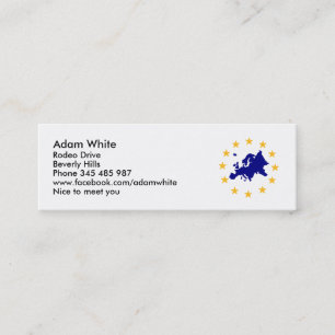 Europa Mini Visitekaartje