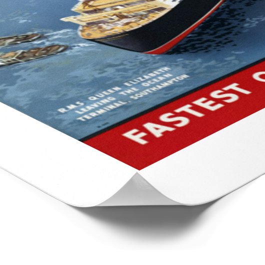 Europa naar heel Amerika Poster (Hoek)