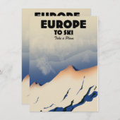 Europa naar Ski "Neem een vliegtuig" Mok met tweet (Voorkant / Achterkant)