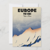 Europa naar Ski "Neem een vliegtuig" Mok met tweet (Achterkant)