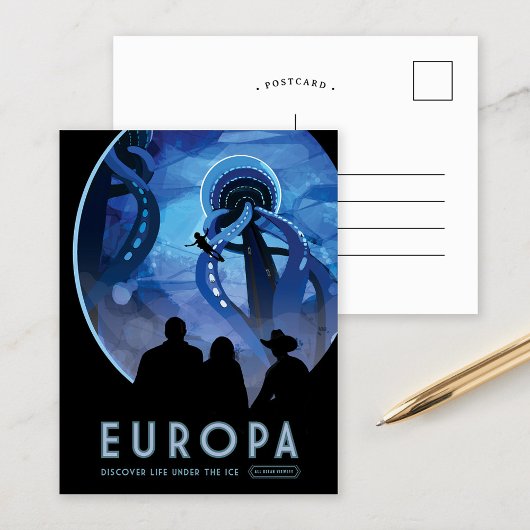 Europa | NASA Visies van de Toekomst Briefkaart