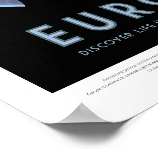 Europa | NASA Visies van de Toekomst Poster (Hoek)