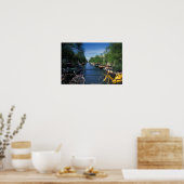 Europa, Nederland, Amsterdam, gele fiets en Poster (Keuken)