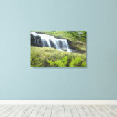 Europa, Noorwegen. Waterval. Canvas Afdruk (Insitu (Houten vloer))