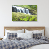 Europa, Noorwegen. Waterval. Canvas Afdruk (Insitu (Slaapkamer))