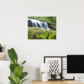Europa, Noorwegen. Waterval. Poster (Thuiskantoor)