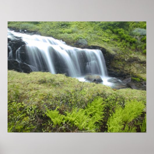 Europa, Noorwegen. Waterval. Poster (Voorkant)