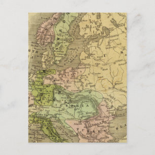 Europa Olney-kaart Briefkaart