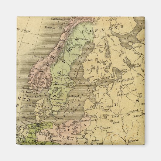 Europa Olney-kaart Magneet (Voorkant)