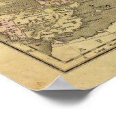 Europa Olney-kaart Poster (Hoek)