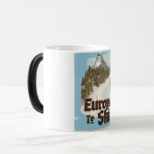 Europa om te skiën magische mok (Voorkant links)