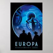 EUROPA ontdekt het leven onder Ice NASA ruimtereiz Poster (Voorkant)