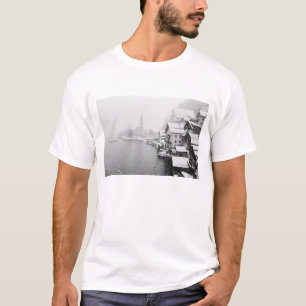 Europa, Oostenrijk, Hallstat. Gezicht op de stad i T-shirt