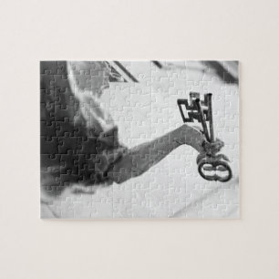 Europa, Oostenrijk, Salzburg. Beeld met sleutels Legpuzzel