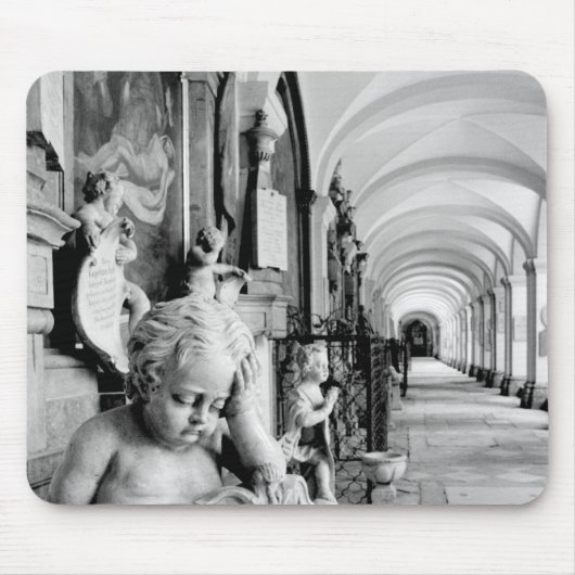 Europa, Oostenrijk, Salzburg. Cherub en monument 2 Muismat (Voorkant)