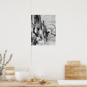 Europa, Oostenrijk, Salzburg. Cherub en monument 2 Poster (Keuken)