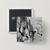 Europa, Oostenrijk, Salzburg. Cherub en monument 2 Vierkante Button 5,1 Cm (Voorkant /achterkant)