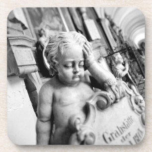 Europa, Oostenrijk, Salzburg. Cherub en monument 3 Drankjes Onderzetter