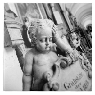 Europa, Oostenrijk, Salzburg. Cherubijn en monumen Tegeltje