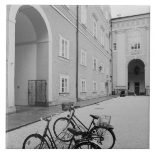 Europa, Oostenrijk, Salzburg. Fietsen op het Tegeltje
