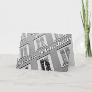 Europa, Oostenrijk, Salzburg. Mozart's geboortepla Kaart