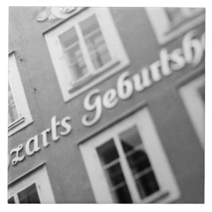 Europa, Oostenrijk, Salzburg. Mozart's geboortepla Tegeltje