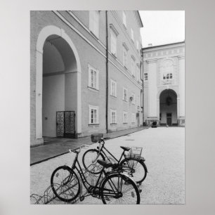 Europa, Oostenrijk, Salzburg. Rijwielen Poster