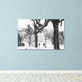 Europa, Oostenrijk, Salzburg. Winter, Canvas Afdruk (Insitu (Houten vloer))