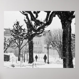 Europa, Oostenrijk, Salzburg. Winter, Poster