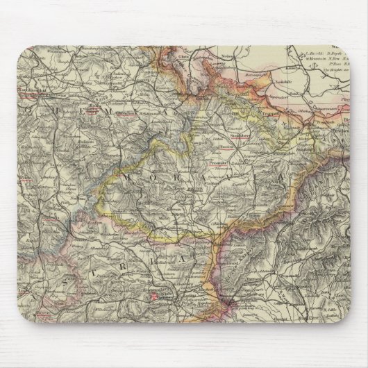 Europa, Oostenrijk, Tsjechië Muismat (Voorkant)