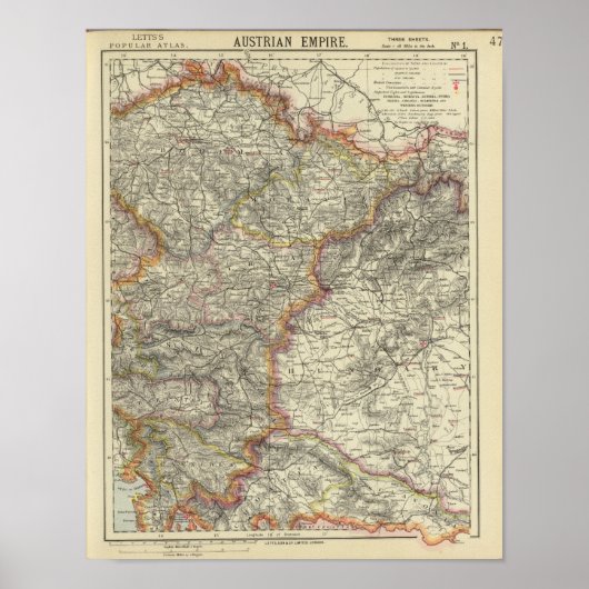 Europa, Oostenrijk, Tsjechië Poster (Voorkant)