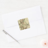 Europa, oud, modern vierkante sticker (Envelop)