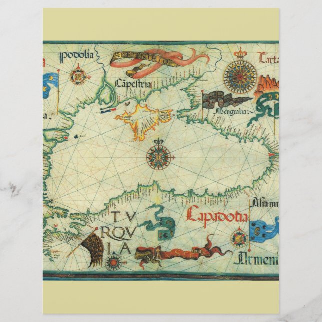  Europa — oude kaart — geografische kaart (Voorkant)