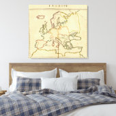 Europa per religie 2 canvas afdruk (Insitu (Slaapkamer))
