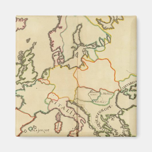 Europa per religie 2 magneet (Voorkant)