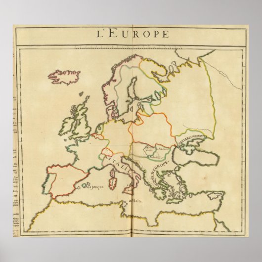 Europa per religie 2 poster (Voorkant)