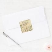 Europa per religie 2 vierkante sticker (Envelop)
