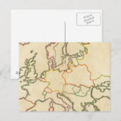 Europa per religie briefkaart (Voorkant / Achterkant)