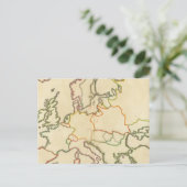 Europa per religie briefkaart (Staand voorkant)