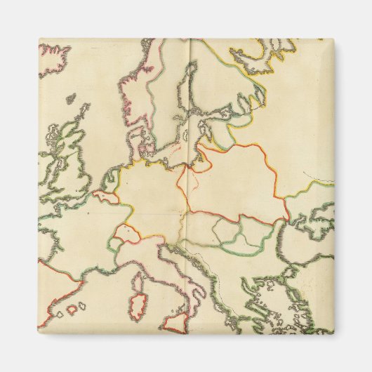 Europa per religie magneet (Voorkant)