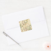 Europa per religie vierkante sticker (Envelop)