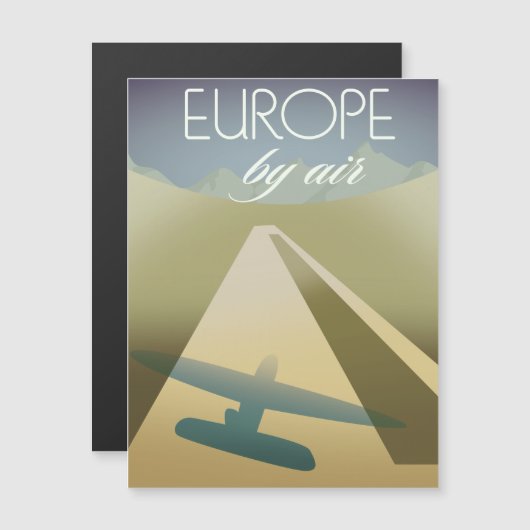 Europa per vliegtuig (Voorkant / Achterkant)