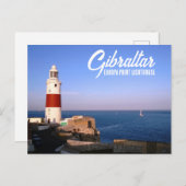 Europa Point Lighthouse in Gibraltar Briefkaart (Voorkant / Achterkant)
