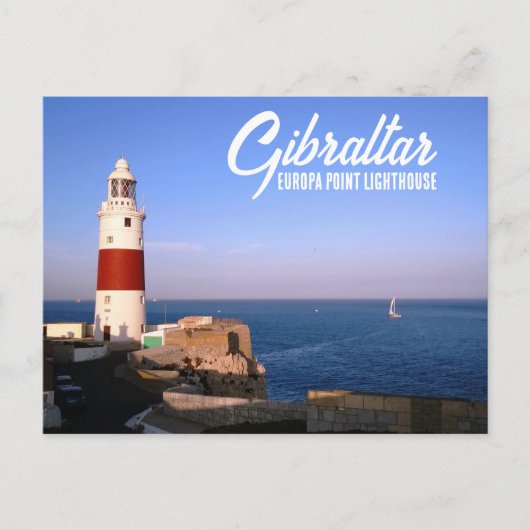 Europa Point Lighthouse in Gibraltar Briefkaart (Voorkant)
